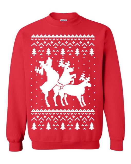 Reindeer Humping Unisex Sweatshirt