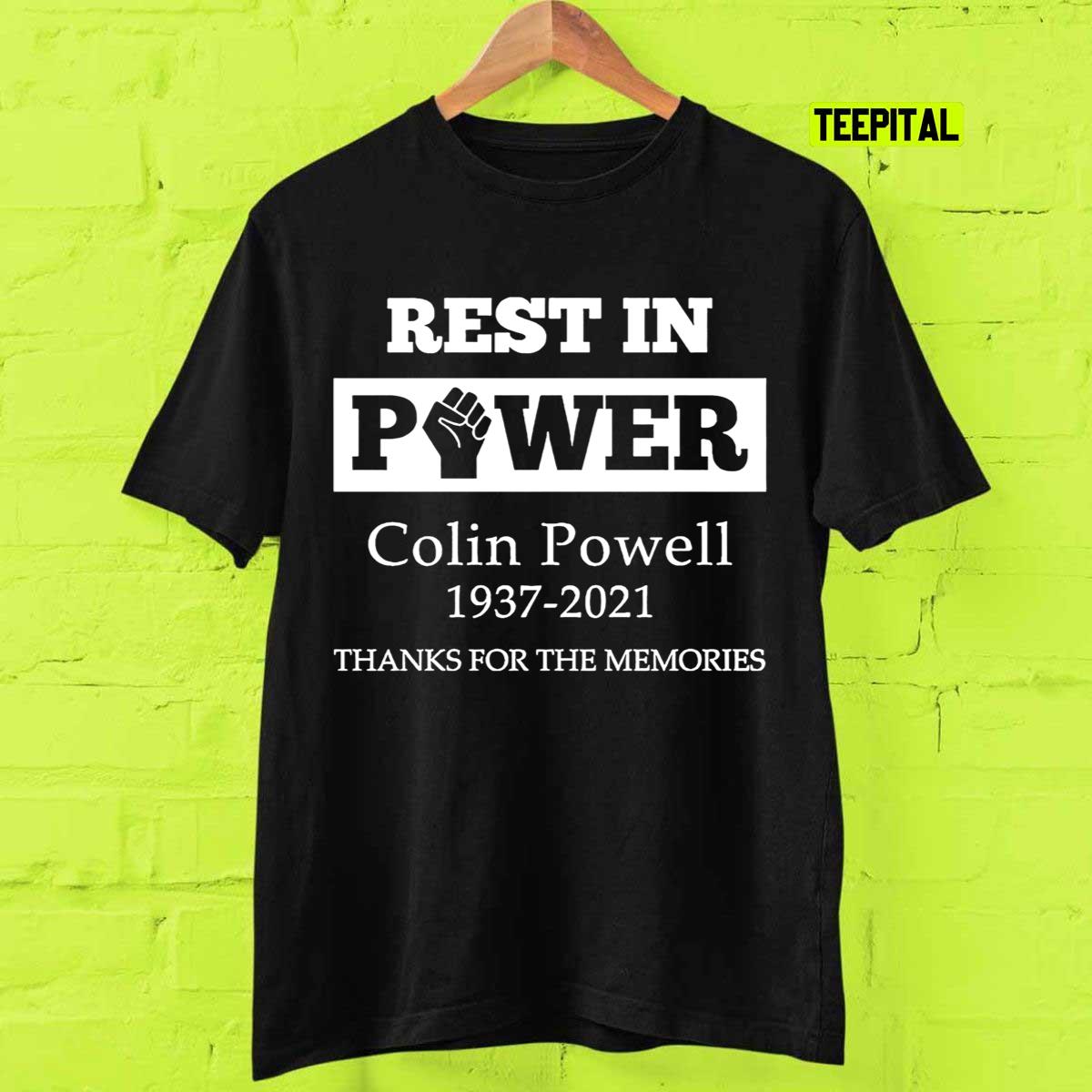 Rest in Power Colin Powell 1937 2021 Thanks for the Memories T-Shirt