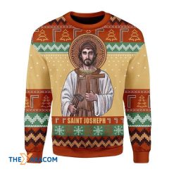 Saint Joseph The Worker Awesome Christmas 3D Sweater