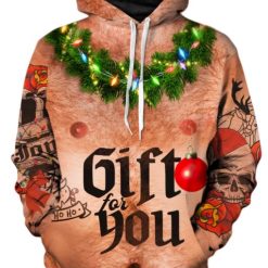 Santa Bod Funny Christmas Pullover And Zipped 3D Hoodie