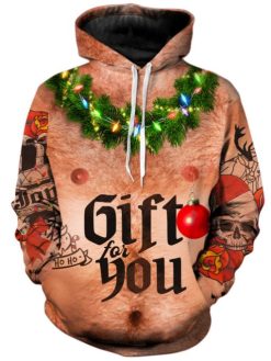 Santa Bod Funny Christmas Pullover And Zipped 3D Hoodie