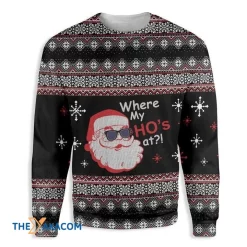 Santa Claus My Ho All Over Printed Sweater