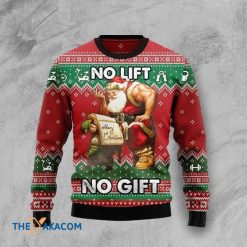 Santa Claus No Lift No Gift 3D Sweater