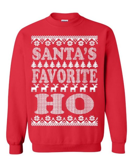 Santa’s Favorite Ho Ugly Christmas Sweater Shirt