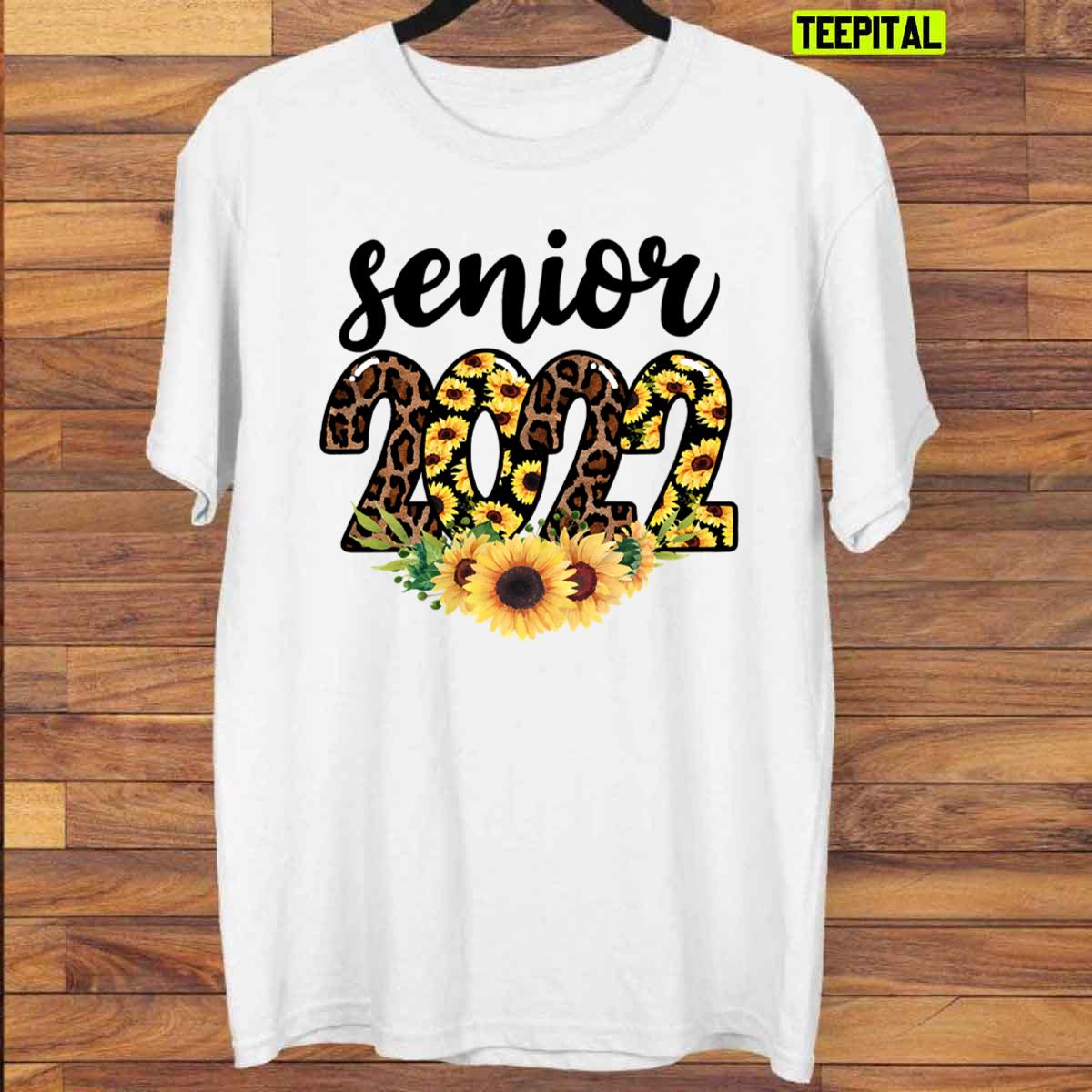 Senior 2022 Sunflower Leopard Sweatshirt