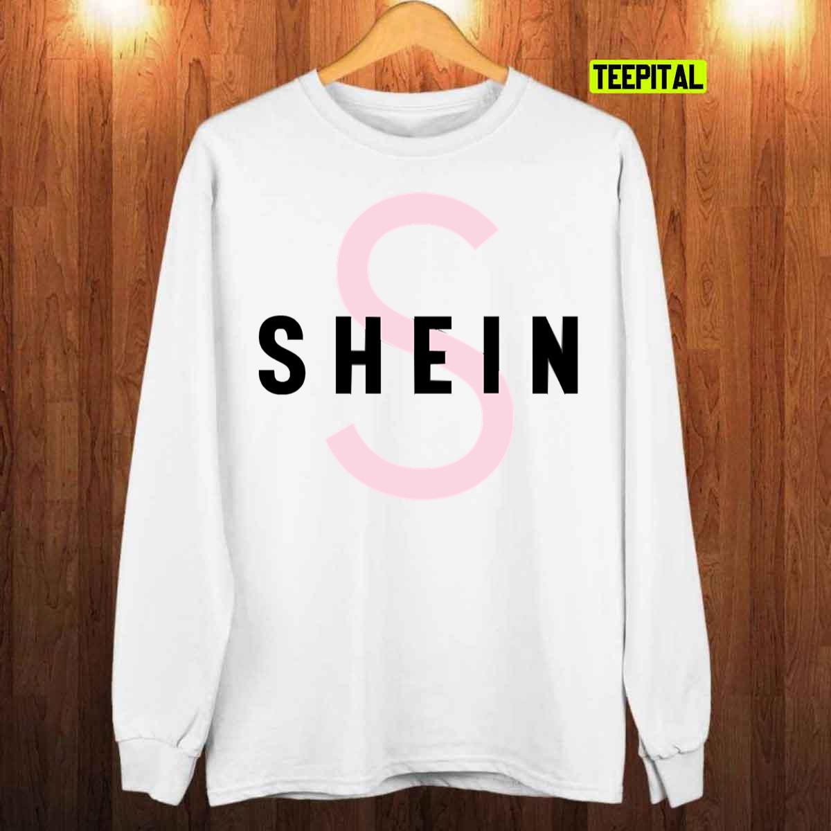 Shein Fashion Pink Logo T-Shirt