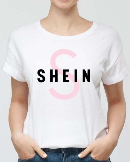 Shein Fashion Pink Logo T-Shirt