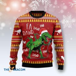 Singing Dinosaur Awesome Christmas 3D Sweater