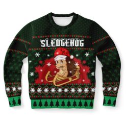 Sledgehog Ugly Christmas Wool Knitted Sweater