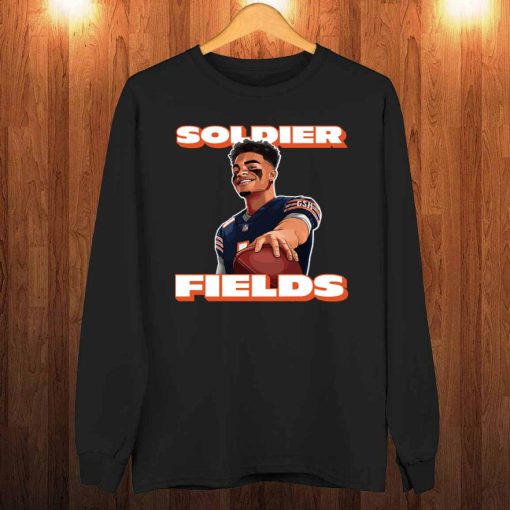 Soldier Fields Justin Fields Chicago Bears T-Shirt