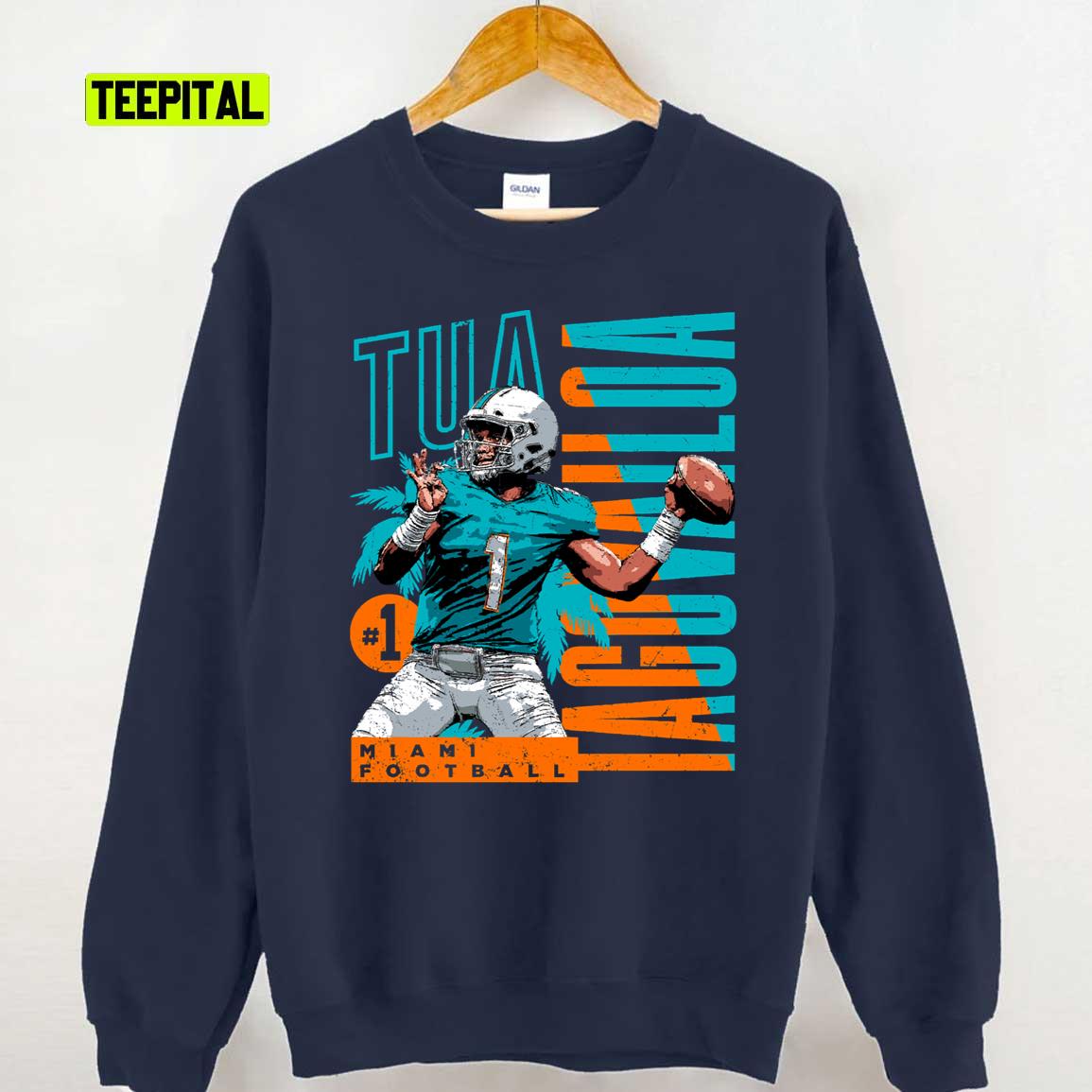 Tagovailoa Quarterback Miami Football T-Shirt Sweatshirt