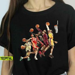 The Evolution of Lebron James NBA Los Angeles Lakers T-Shirt