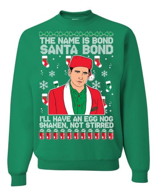 The Office Michael Scott Shaken, Not Stirred Ugly Christmas Sweater