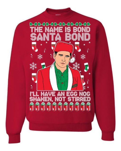 The Office Michael Scott Shaken, Not Stirred Ugly Christmas Sweater