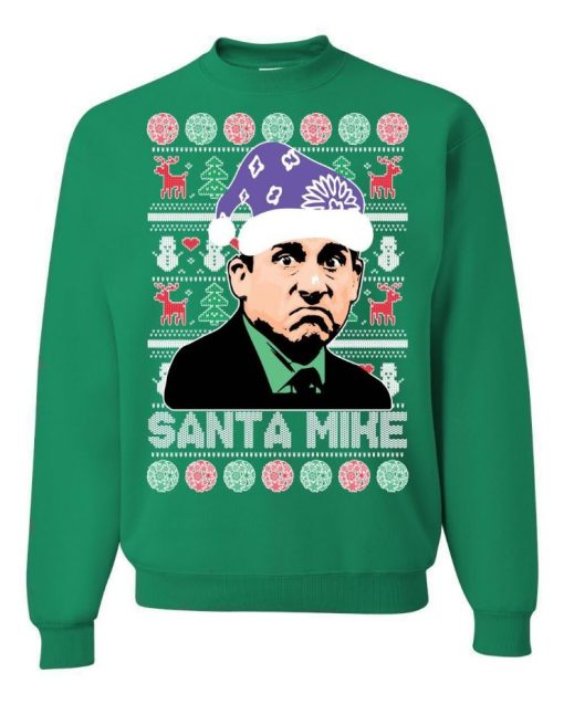 The Office Santas Here Michael Scott Ugly Christmas Sweater