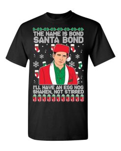 The Office v Michael Scott Eggnog Shaken, Not Stirred Ugly Christmas Sweater