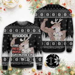 The Red Nose Gainzdeer Six Packs 3D Christmas Sweater