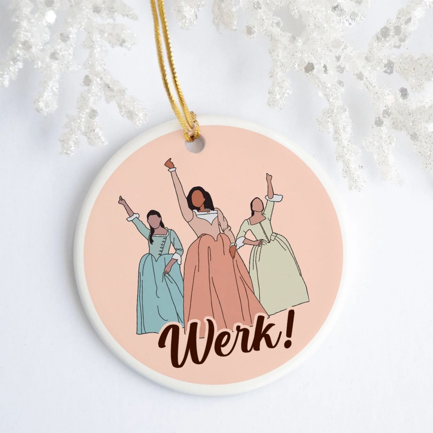 The Schuyler Sisters Werk Include Women In The Sequel Christmas 2021 Ornament