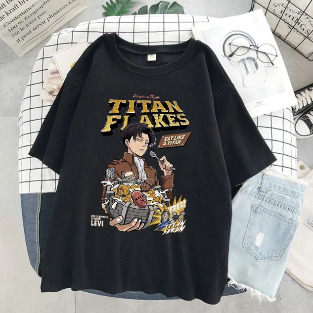 Titan Cereal Levi Anime T-Shirt