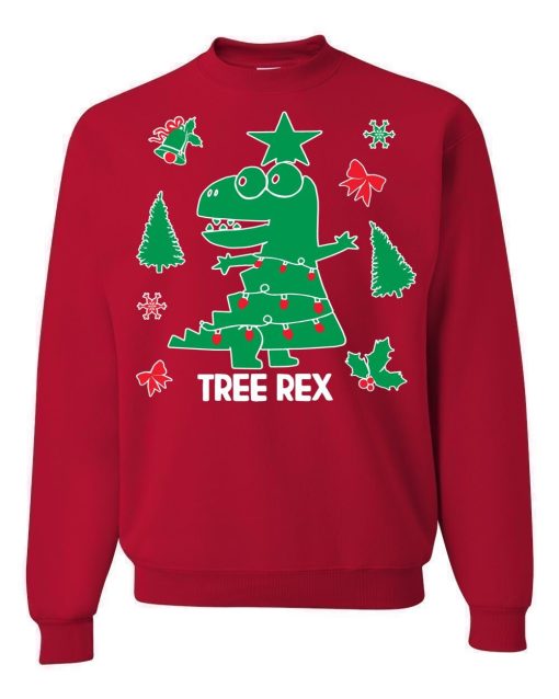 Tree Rex Ugly Christmas Sweater Funny Ugly Christmas Sweater Holiday Gift