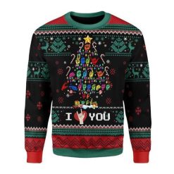 Tree Sign Language Xmas 3D Sweater