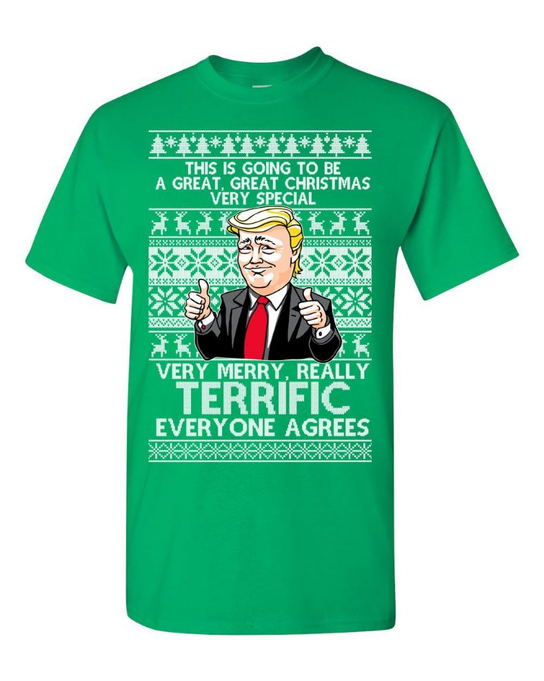 Trump Very Merry Really Terrific Christmas Unisex Sweatshirt