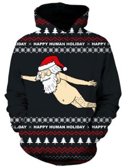 Ugly Nude Santa Pullover And Zipped 3D Hoodie