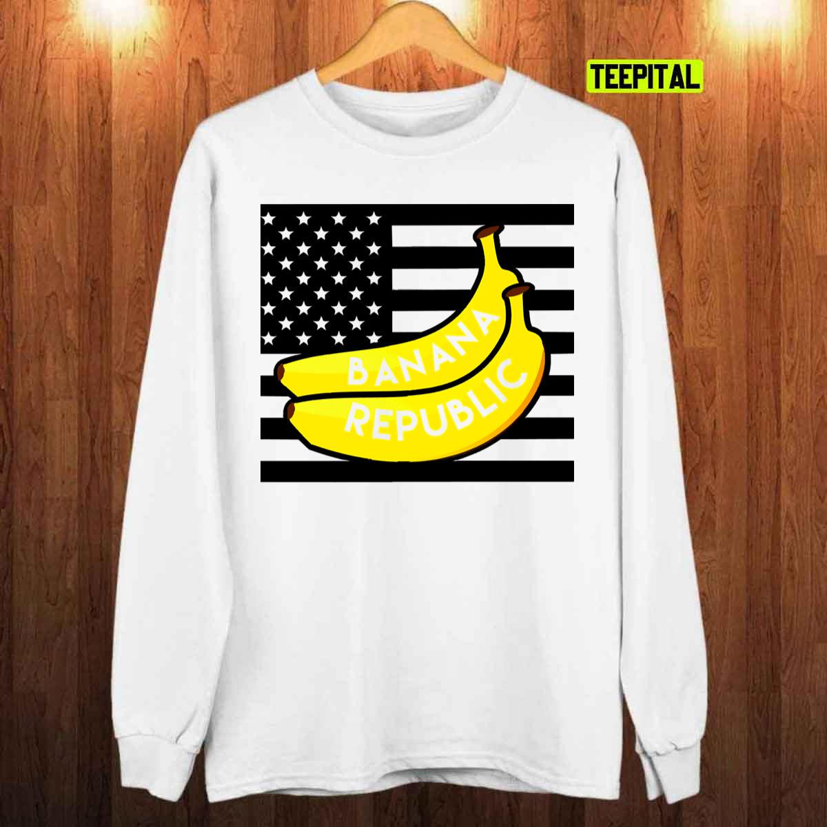 USA Banana Republican Capitol American Flag T-Shirt