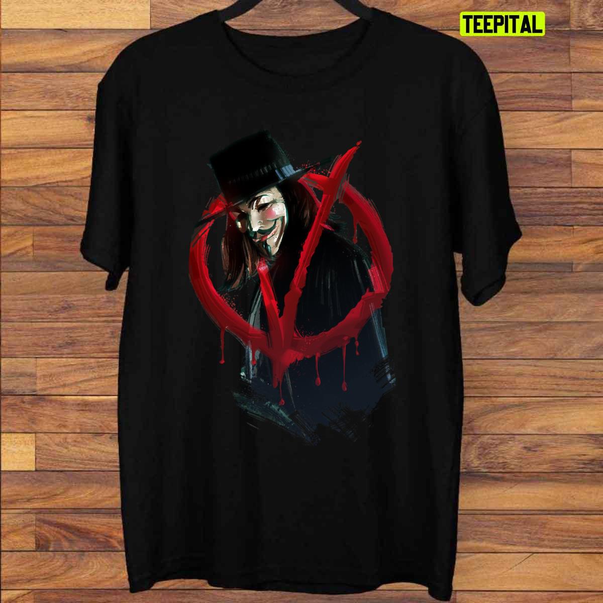 V For Vendetta Bloody T-Shirt