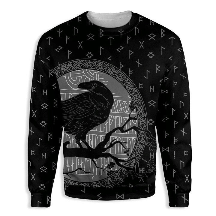 Viking Ravens God’s Guardian Sweatshirt All Over Print