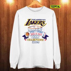 Vintage Los Angeles Lakers Back To Back Champions T-Shirt