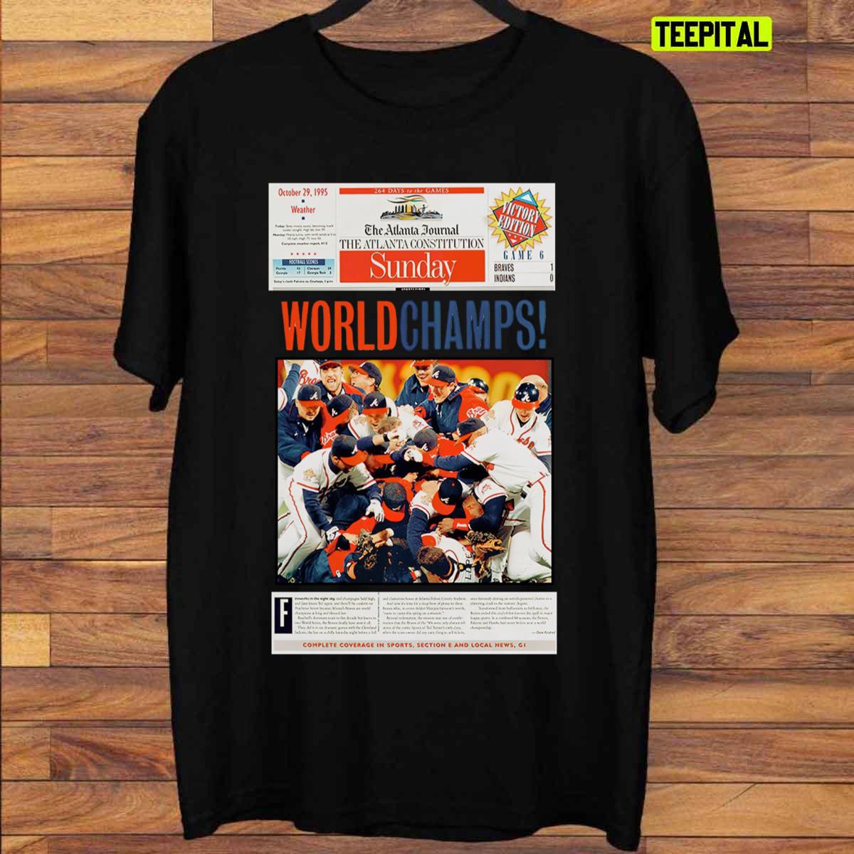 Vintage Style Atlanta Braves 1995 Champs T-Shirt