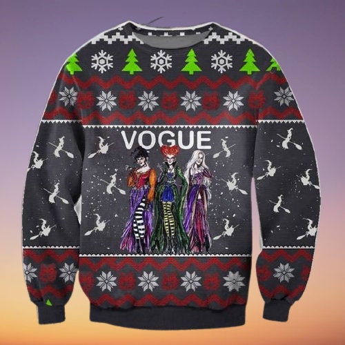 Vogue Witches Ugly Christmas Sweater