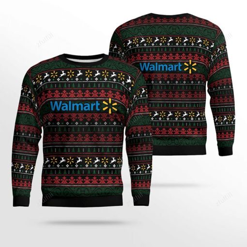 Walmart Ugly Sweater All Over Print Sweatshirt