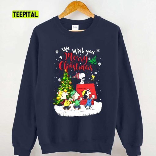 We Wish You Merry Xmas Snoopy Friends Christmas Unisex T-Shirt