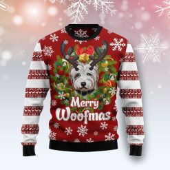 West Highland White Terrier Woofmas All Over Printed Sweater