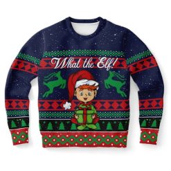 What The Elf Ugly Christmas Wool Knitted Sweater