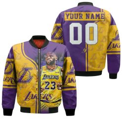 23 King James Los Angeles Lakers Nba Western Coference Personalized Bomber Jacket