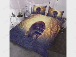 Adorable Raccoon Jungle Bedding Set
