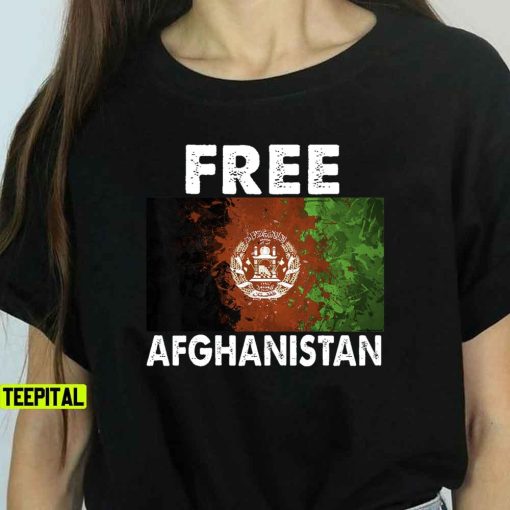 Afghanistan Flag Free Unisex T-Shirt