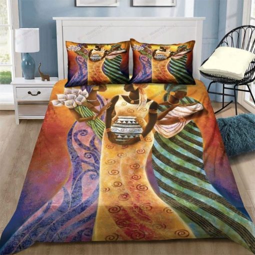 African Girls Art Bedding Set