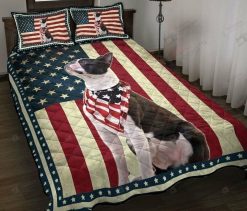 American Boston Terrier Dog Bedding Set