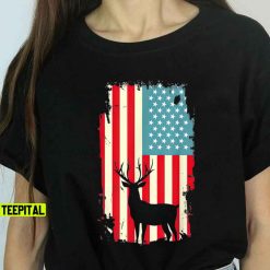 American Deer Hunter Patriotic T Shirt For men Women T Shirt T Shirt