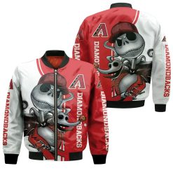 Arizona Diamondbacks Jack Skellington And Zero Bomber Jacket