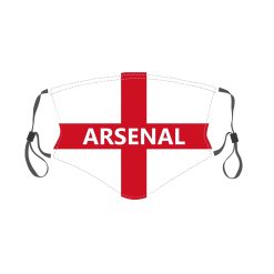 Arsenal England Flag Football Club Face Mask
