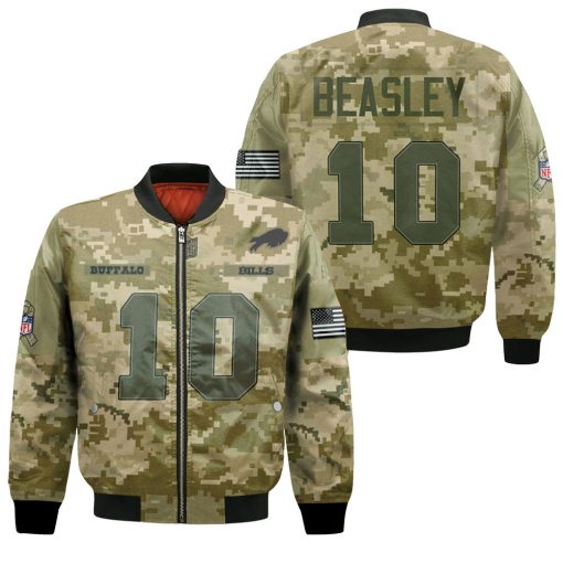 Buffalo Bills Cole Beasley #10 Camouflage 3d Designed Allover Gift For Bills Fans Bomber Jacket