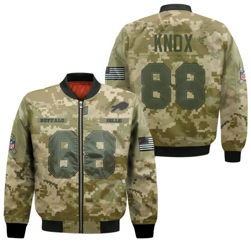 Buffalo Bills Dawson Knox #88 Camouflage 3d Designed Allover Gift For Bills Fans Bomber Jacket