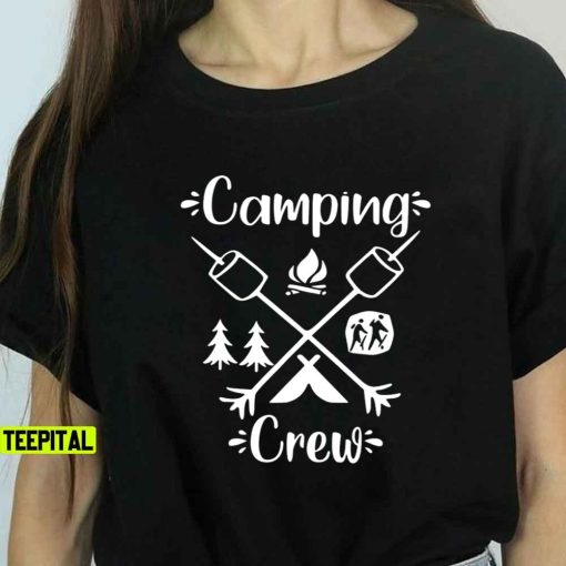 Camping Crew Funny RV Camper Outdoors Unisex T-Shirt