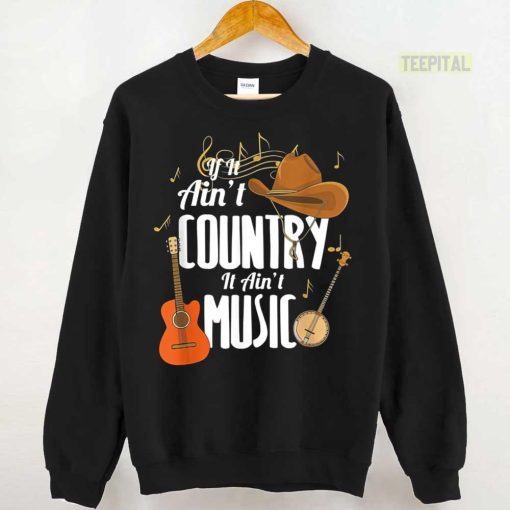 Country Music, Guitar Cowboy Hat Unisex T-Shirt