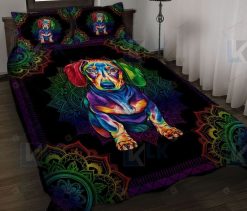 Dachshunds Rainbow Mandala Bedding Set